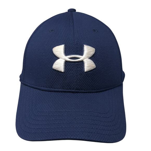 Under Armour Fitted Baseball Cap Blue XL Lightweight Embroidered 6 Panel - Picture 1 of 9